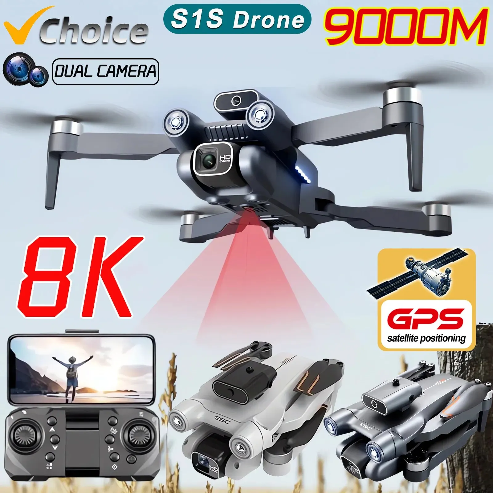 Yeni S1S 5G GPS Drone kamera 8 - Drone Photogrammetry incelemesi ve fiyatı